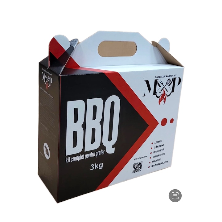 Set Gratar, MXP, lemne 1, 5 Kg, carbuni 1, 5 Kg, 372x314x132mm