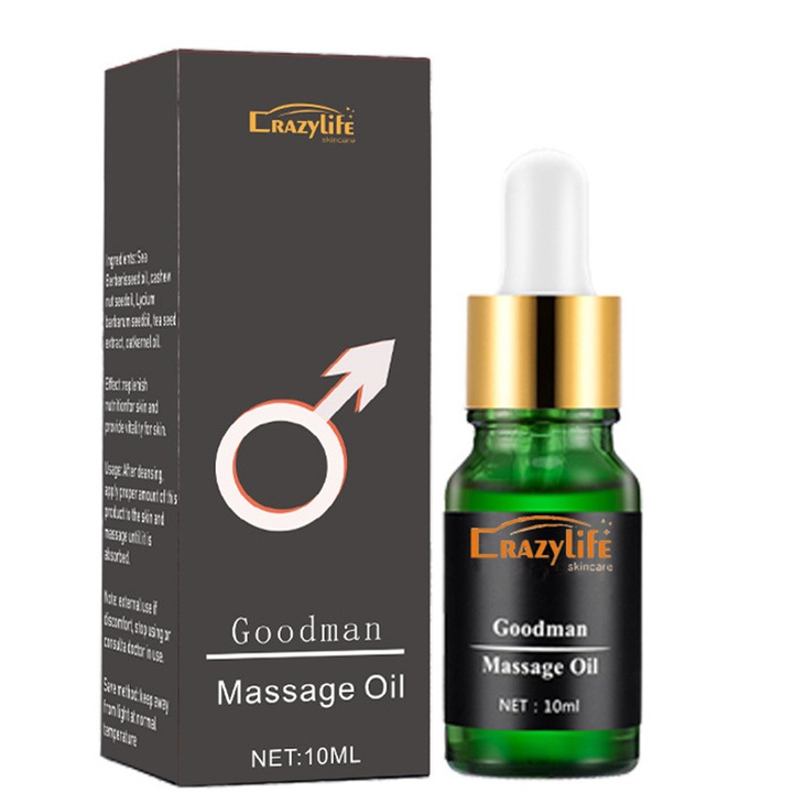 Masszázsolaj, férfi intim szexuális olaj, 10 ml
