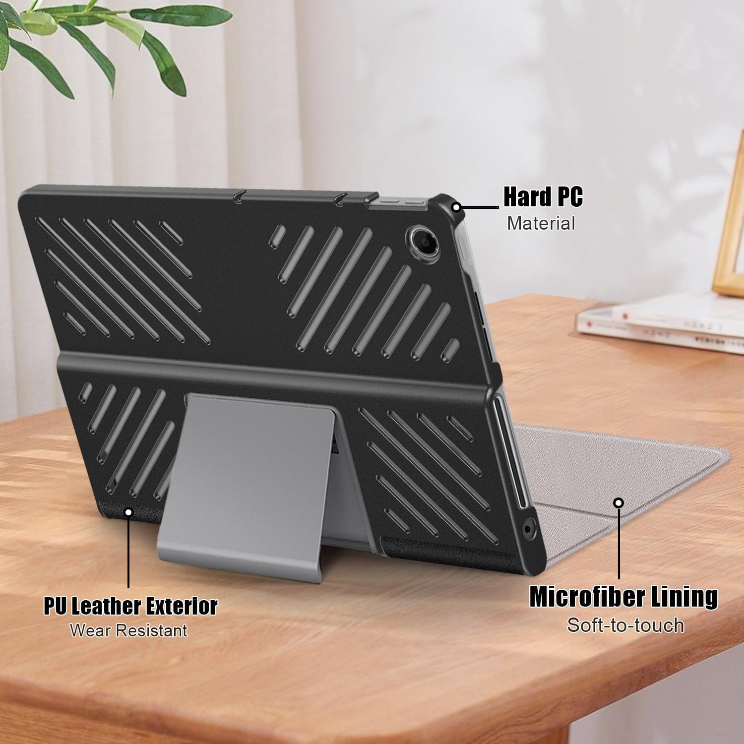 Husa Slim Sigloo, Smart Cover, Trifold, pentru Lenovo Tab Plus 2024(TB-351, 352), 11.5", Graffity