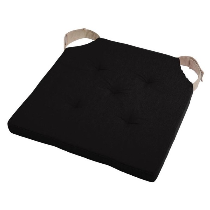 Perna Pentru Scaun, Stof, Duo, Cu1490261Gal-V, 38X38 Cm, Motiv De Modern, Design Unic, Patrat, Poliester, Negru/Bej