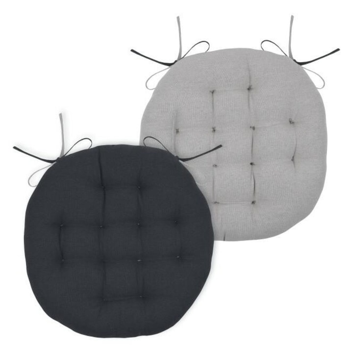 Perna Pentru Scaun, Stof, Duo, Cu1490330Gal-R, 38X38 Cm, Motiv De Clasic, Design Unic, Rotund, Poliester, Gri