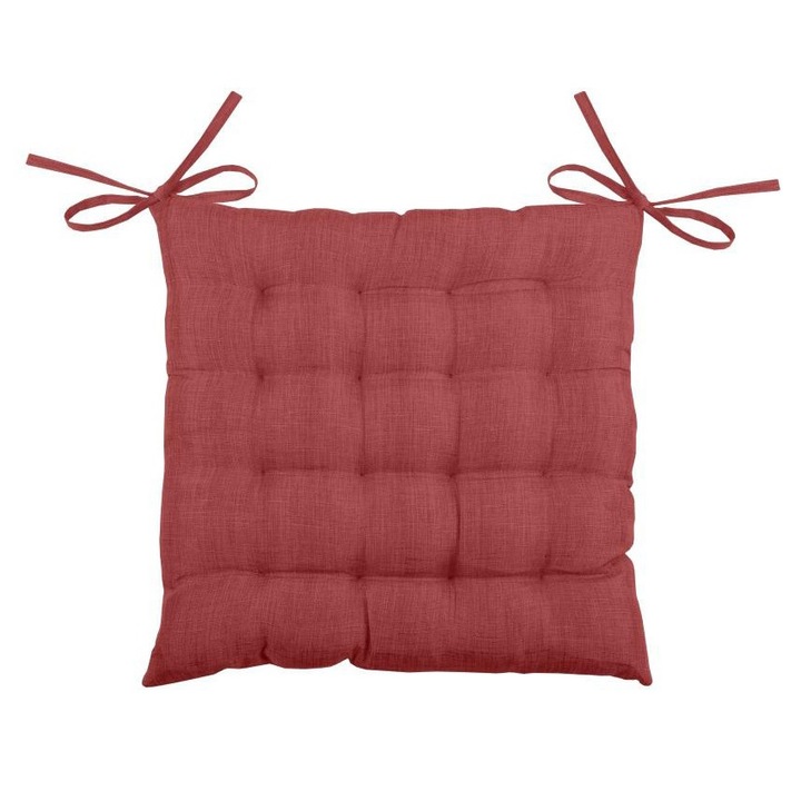 Възглавница за стол, плат, Bea, Cu8538015Gal-C, 40X40 см, модерен мотив, уникален дизайн, квадратна, полиестер, червена