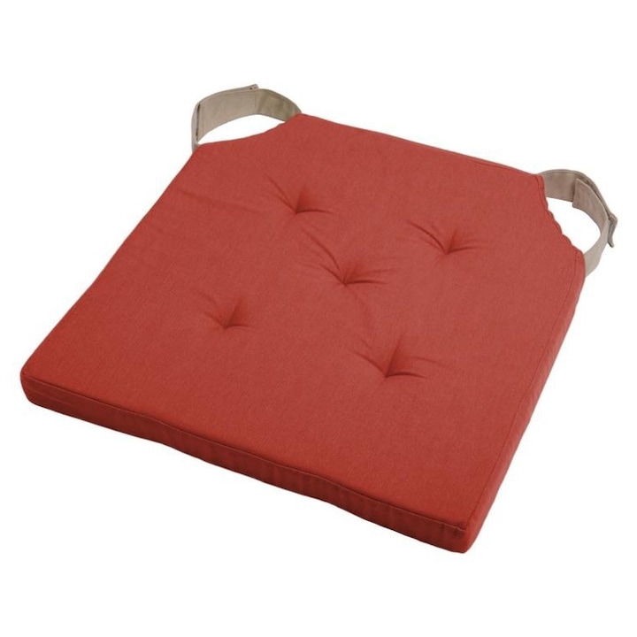 Perna Pentru Scaun, Stof, Duo, Cu1490231Gal-V, 38X38 Cm, Motiv De Modern, Design Unic, Patrat, Poliester, Portocaliu/Bej