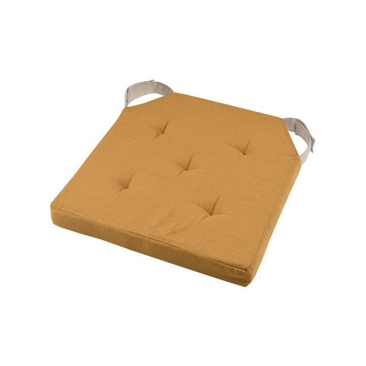 Perna Pentru Scaun, Stof, Duo, Cu1490333Gal-V, 38X38 Cm, Motiv De Modern, Design Unic, Patrat, Poliester, Auriu/Bej