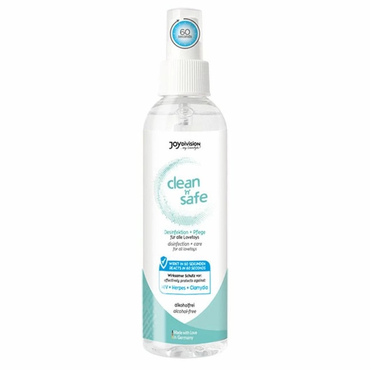 Почистващ спрей, Joydivision, Clean n Safe, 100 ml, за еротични аксесоари и латексови костюми