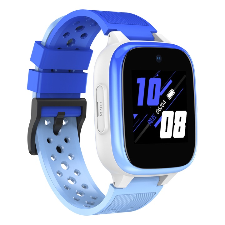 Детски часовник Xmart KW-04, GPS, 4G Смарт, Син