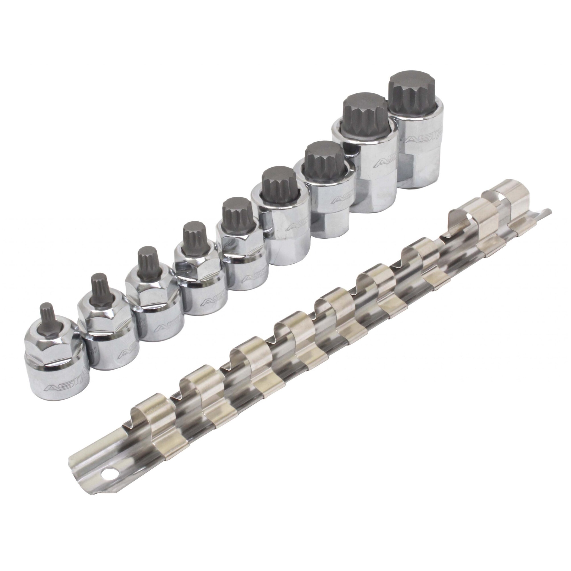 Set chei biti XZN, ASTA, M-4-M18, 3/8”-1/2”, 9 piese - eMAG.ro