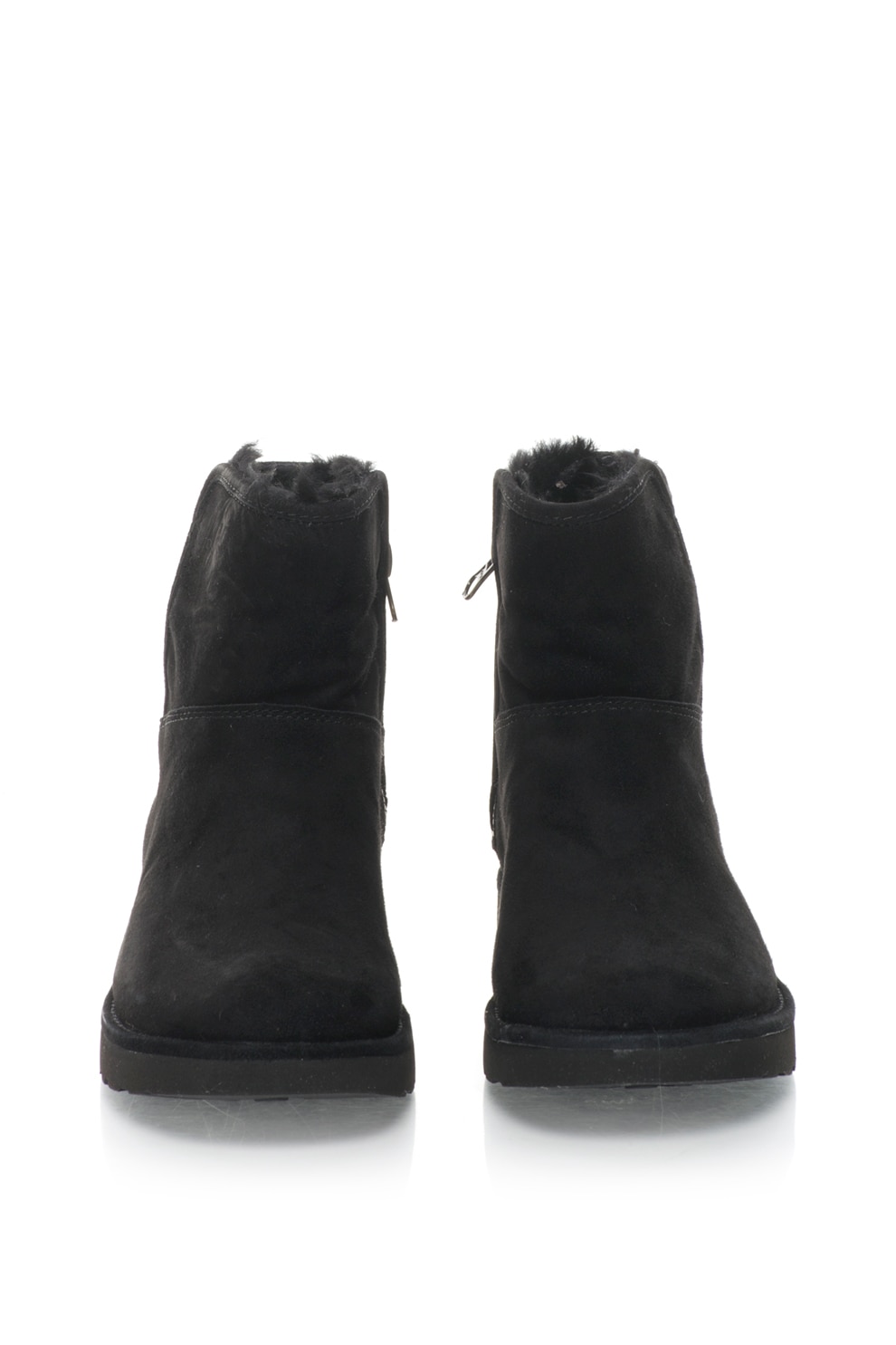 Abree Ugg 34 Grau UGG, Ghete De Piele Intoarsa Abree Mini, Negru,