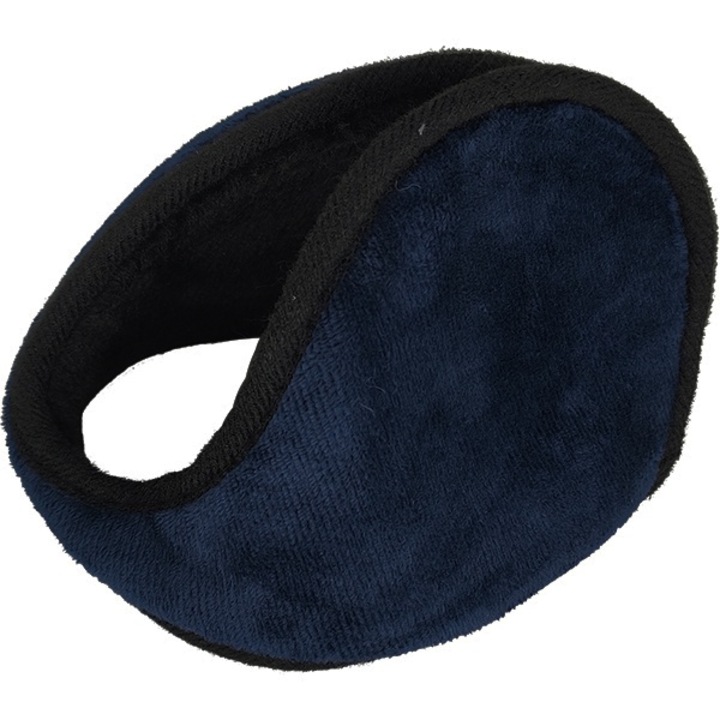 Protectie urechi unisex, impotriva frigului si a vantului, poliester, 13x16cm, albastru