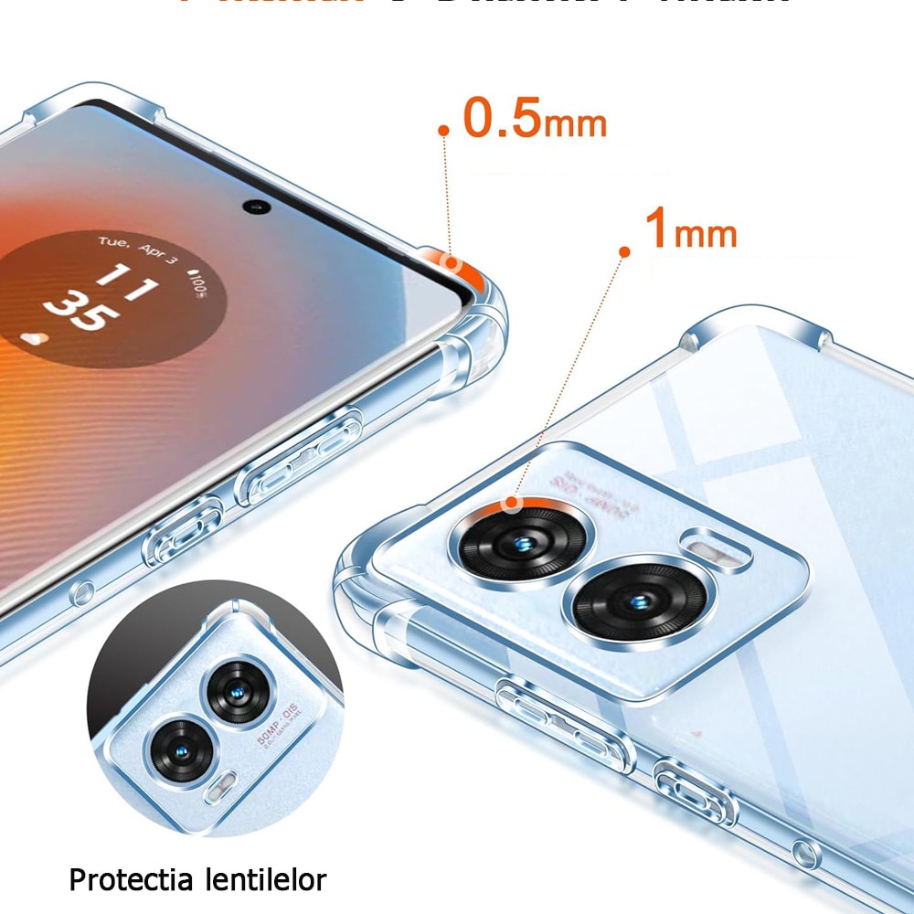 Husa de protectie pentru Motorola Edge 50 Fusion, TPU, transparent