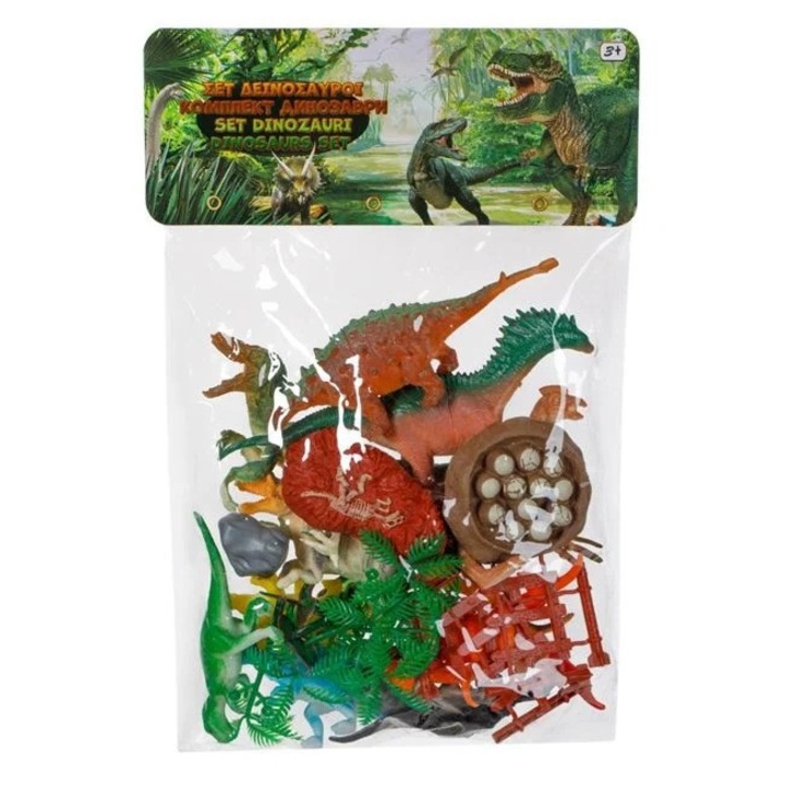 Nyland® 42 darabos műanyag dinoszaurusz készlet 10x5x10