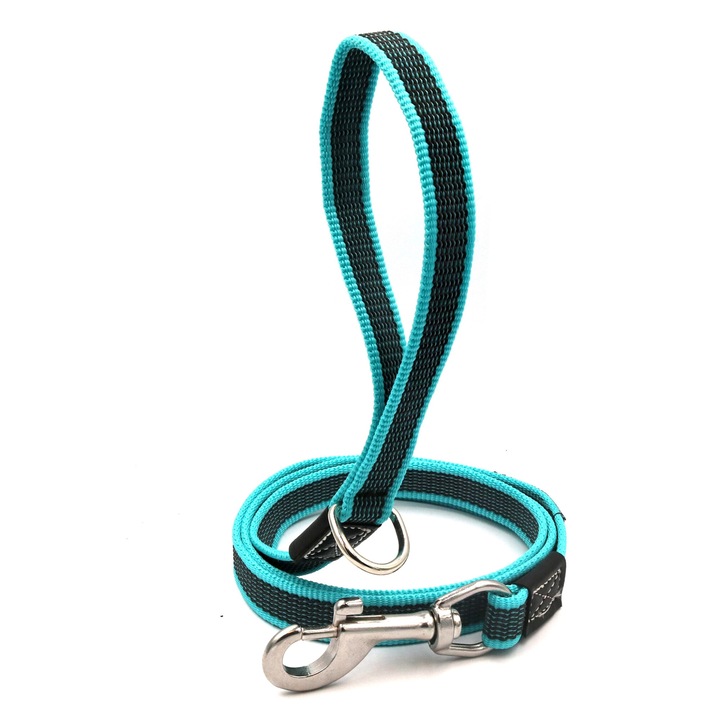 Lesa Super-K9 MasterGrip, 20mm antiderapanta, carabina INOX 75kg, 1, 5m, Bleo