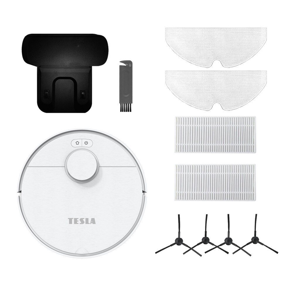 Aspirator inteligent TESLA RoboStar iQ550 Robot, navigatie cu laser (alb)