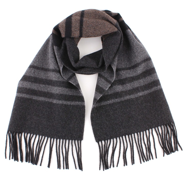 Esarfa de lana Ma.Al.Bi. MAB844/903, Pentru femei, Gri-Bej