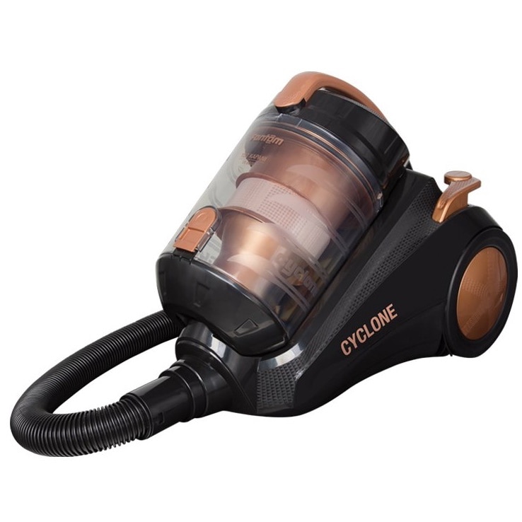 Aspirator fara sac Fantom TR 8600 4.5 l, cu aspiratie mare, Multi Cyclone 2200W, 850W, negru-cupru