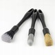 Set 3 Pensule Detailing Auto, Diferite Tipuri De Peri, Maner Robust, Depozitare Convenabila, Plastic, Negru