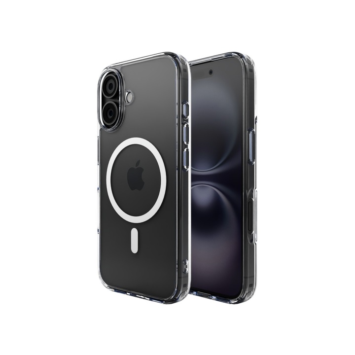 Husa Vetter pentru iPhone 16, MagSafe Compatible, Soft Pro, Transparent