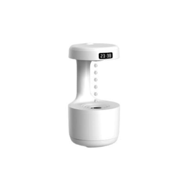 Umidificator ADE, lampa de noapte, forma de ciuperca, culoare alba, set cu ulei esential
