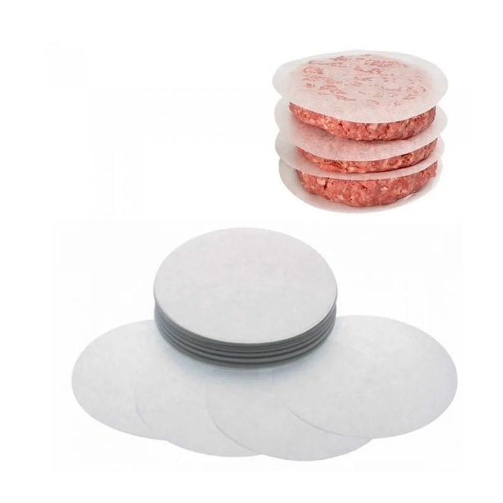 Discuri hartie siliconata 100 mm pentru hamburgeri (500buc)