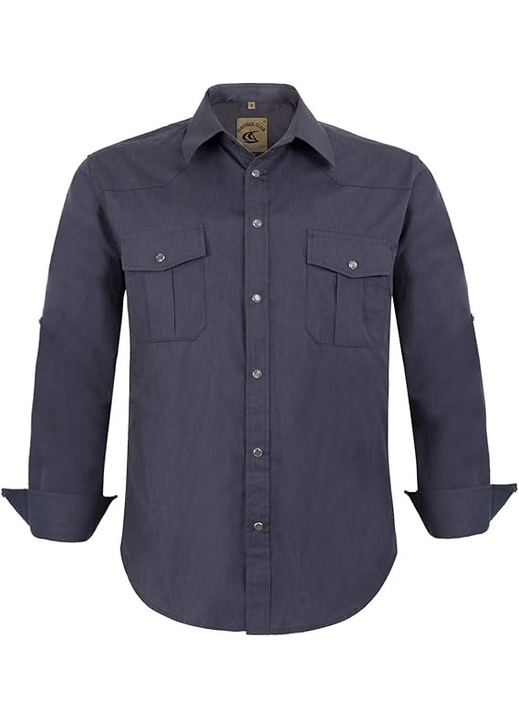 Camasa barbati, Coverals Club, Gri, XXL