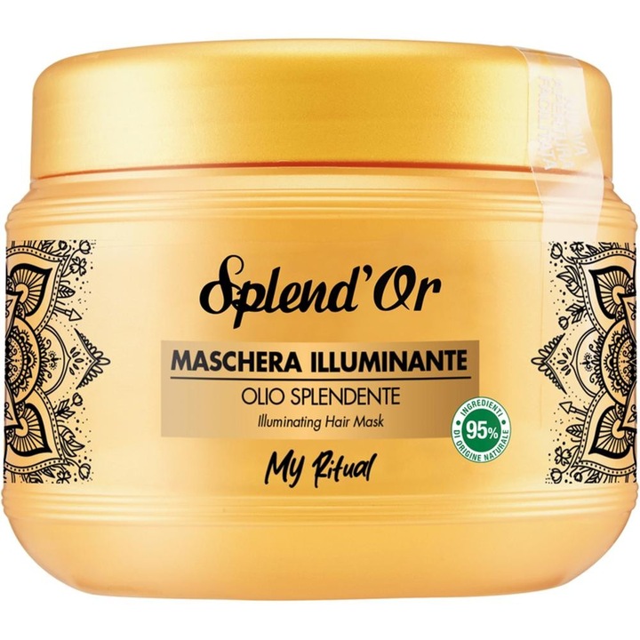 Set 4 x Masca de Par Splend'Or, Olio Iluminatoare, 500 ml