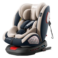 Scaun Auto Bebelusi Mavio®, Model Asento, 40-150 cm, Rotatie 360 de grade, ISOFIX, Copii intre 0 - 12 ani, Omologat i-Size R129, Protectie Impact Lateral, Centura de Siguranta 5 Puncte, Tetiera Reglabila, Pozitie de Somn, Husa Detasabila, Bej Gri