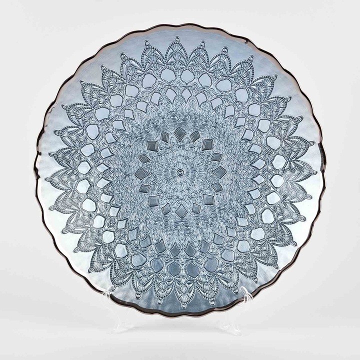 Vas de sticla, "Blue briza", 6/33 cm