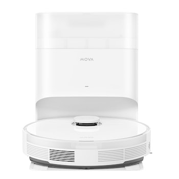 Robot de aspirare cu mop Dreame Mova S10 Plus RLS42SD, 7000Pa, baterie 5200mAh, rezervor praf 0.35l, rezervor apa 0.3l, autonomie pana la 260 minute, statie colectare automata, alb
