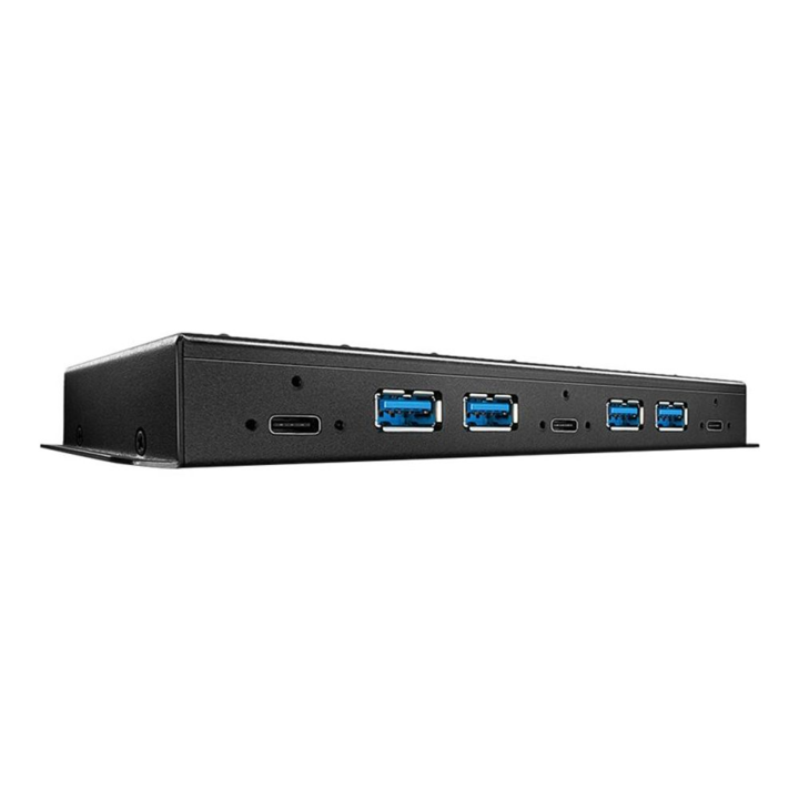 Lindy 43275 интерфейсни хъбове USB 3.2 Gen 2 (3.1 Gen 2) Type-A 10000 Mbit/s Черен