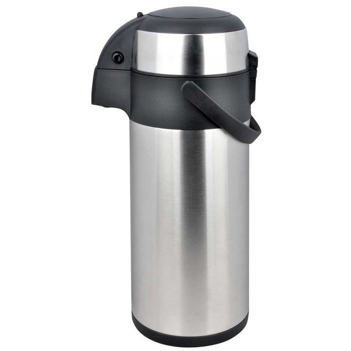 Termos catering 3L Kinghoff, inox, sistem de deschidere simplu, 40x16,5cm