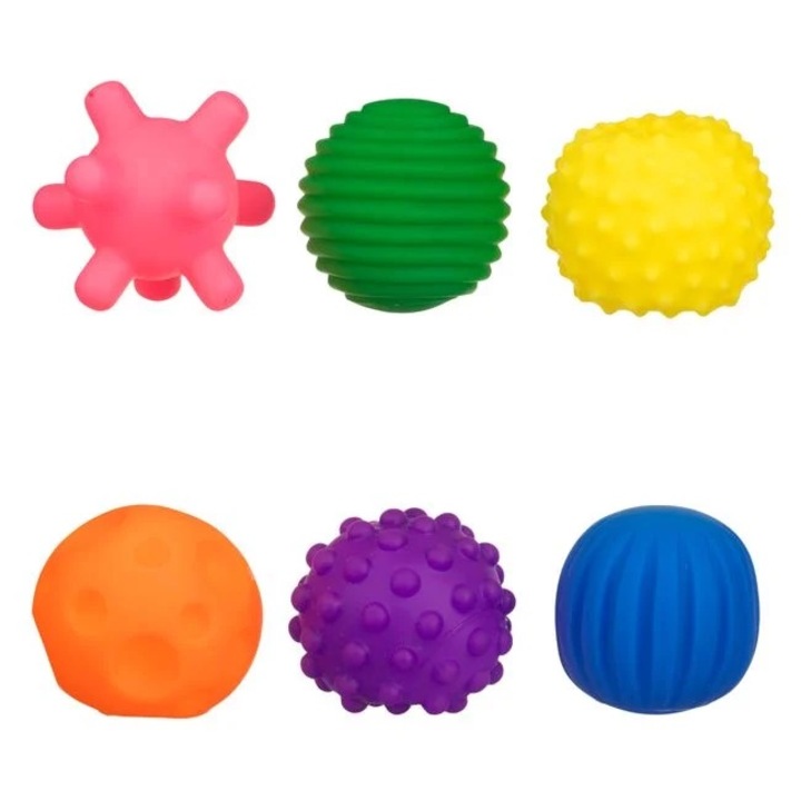 Nyland® Dombornyomott Szenzoros Labdák Különböző Színekben és Formákban Ø5cm - 6 db