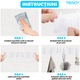 Set 2 Cuiere Autoadezive Teno®, cu agatatori duble, pentru baie/hol/bucatarie, puternice, ajustabile, usor de montat, waterproof, transparent