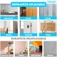 Set 2 Cuiere Autoadezive Teno®, cu agatatori duble, pentru baie/hol/bucatarie, puternice, ajustabile, usor de montat, waterproof, transparent