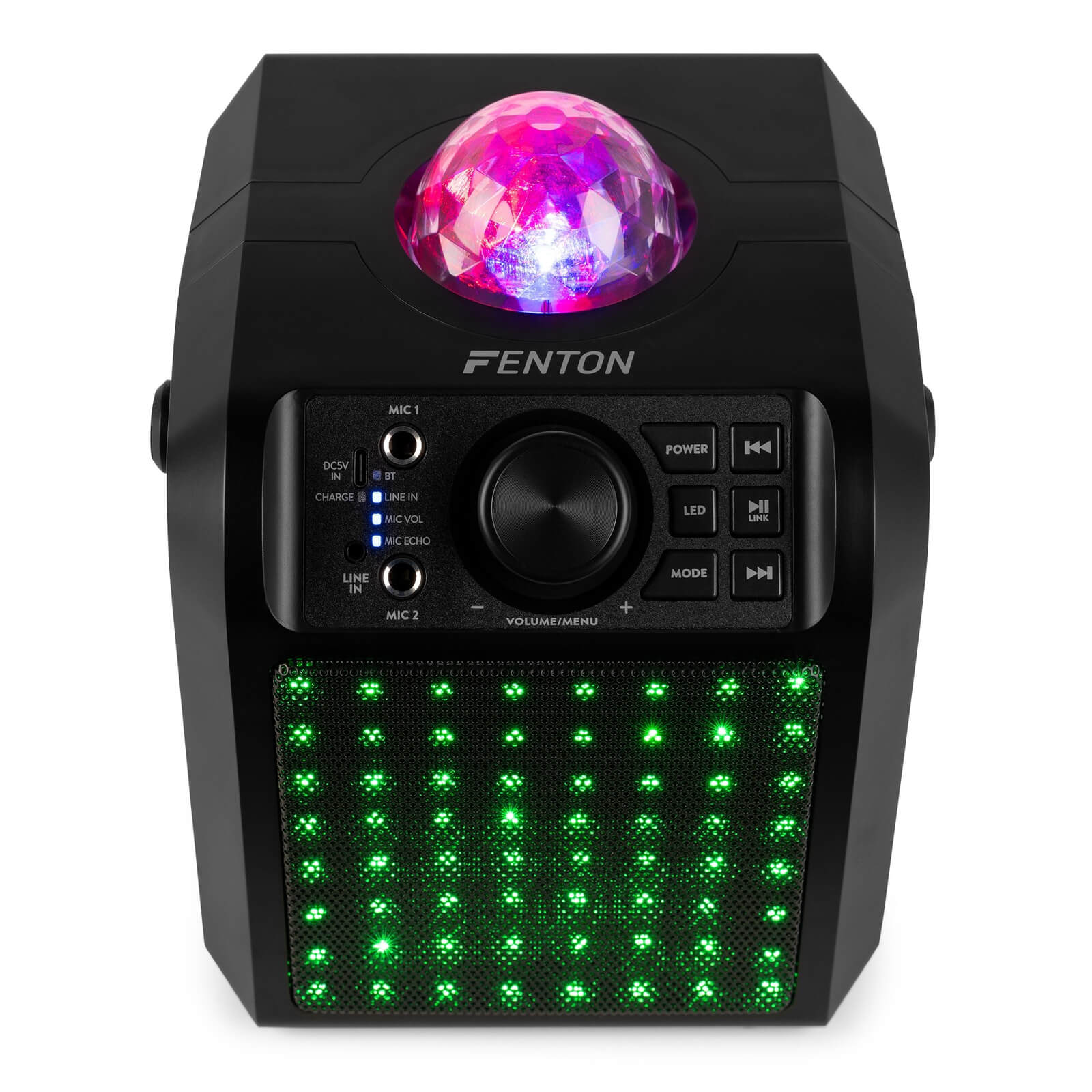 Boxa, Fenton KAR55B, LED Jellyball, negru, 50W