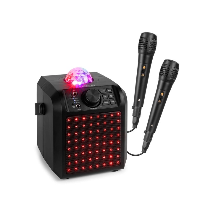 Boxa, Fenton KAR55B, LED Jellyball, negru, 50W