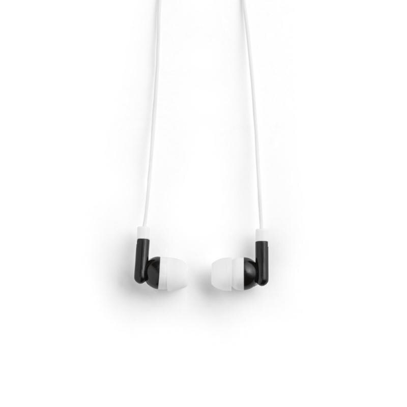 Casti cu cablu 1.2m, stereo 2025, conexiune jack 3.5mm, cutie trianger, alb/negru, dalimag