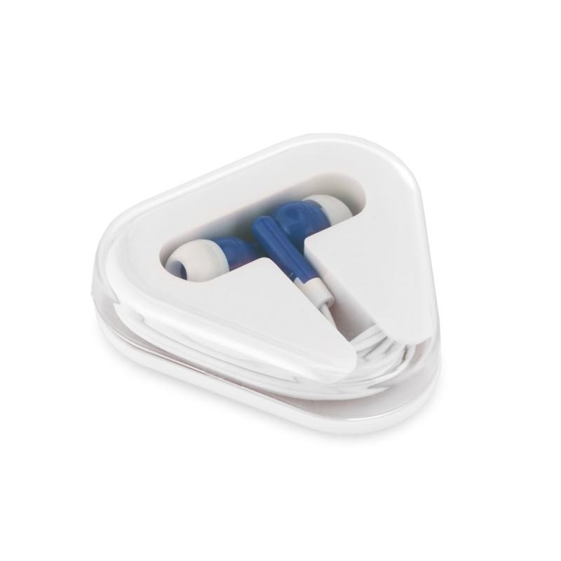 Casti cu cablu 1.2m, stereo 2025, conexiune jack 3.5mm, cutie trianger, alb/albastru, dalimag