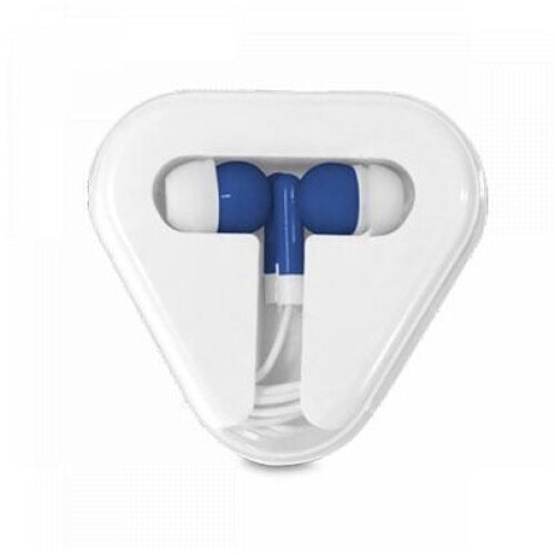 Casti cu cablu 1.2m, stereo 2025, conexiune jack 3.5mm, cutie trianger, alb/albastru, dalimag