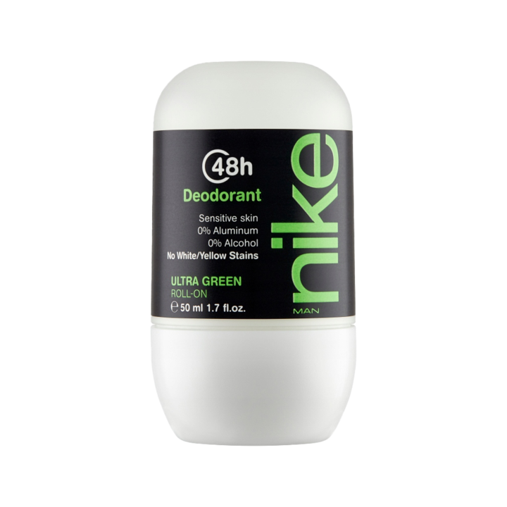 Deoodorant roll-on Nike Ultra Green pentru barbati, 50 ml, parfum citric si lemnos
