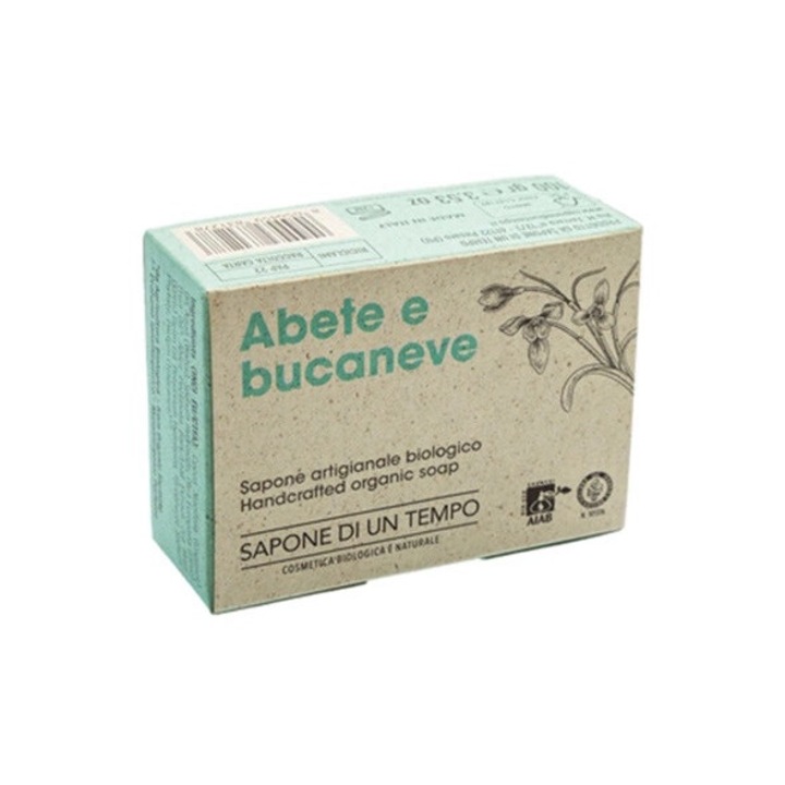 Био сапун, Sapone di un Tempo, екстракт от ела и зюмбюл, 100g, 3x8x3cm