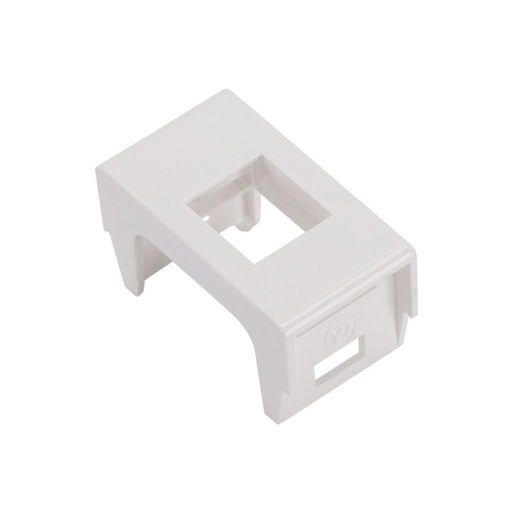 Adaptor spatiu modul Keystone RJ45 Compatibil cu AVE BANQUISE, Plastic, Alb, Fanton