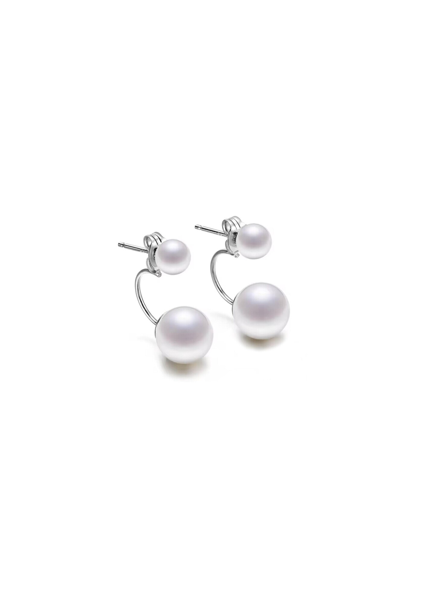 Cercei din argint 2 perle de cultura