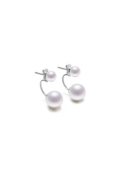 Cercei din argint 2 perle de cultura Cercei din argint 2 perle de cultura
