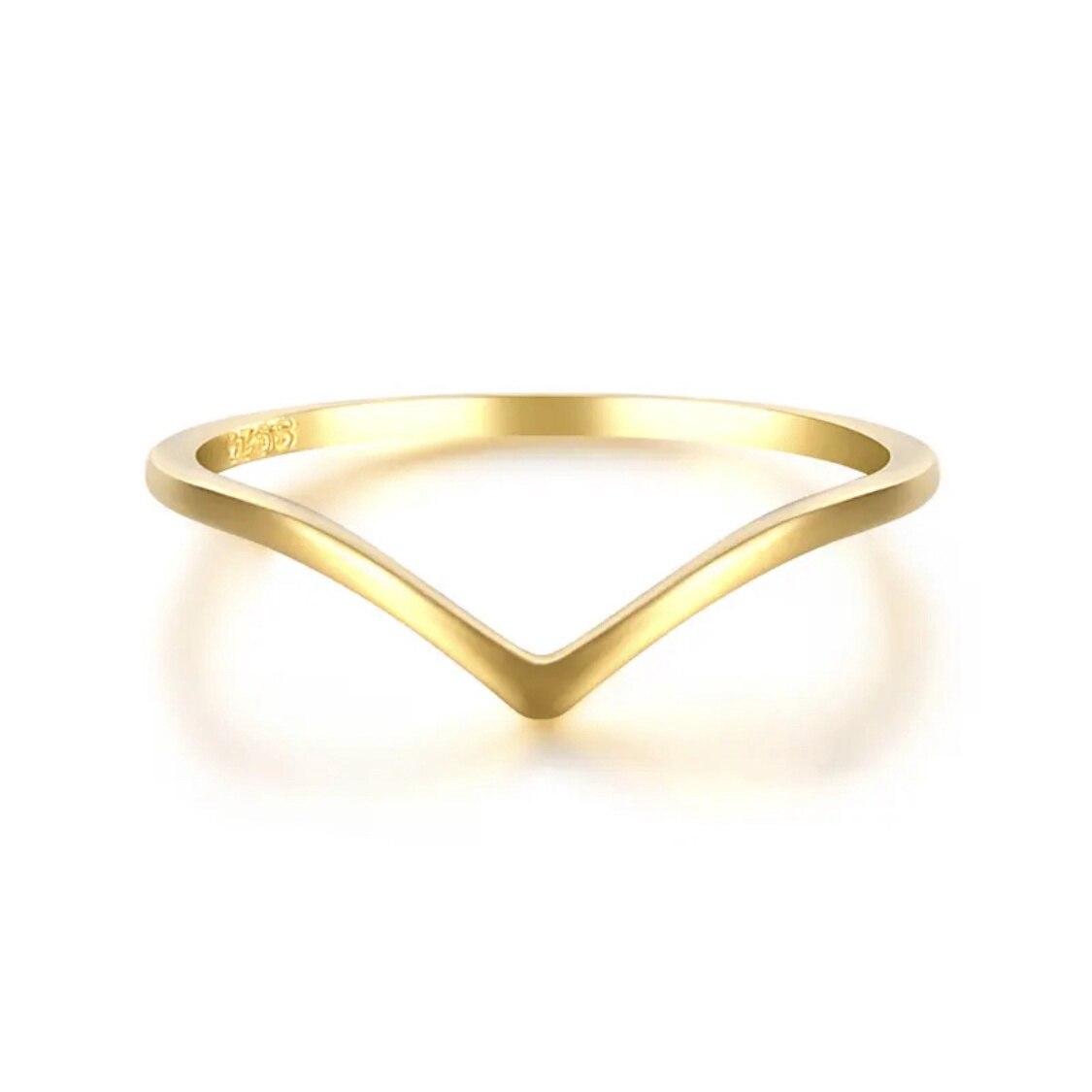 Inel din argint 925 aurit V