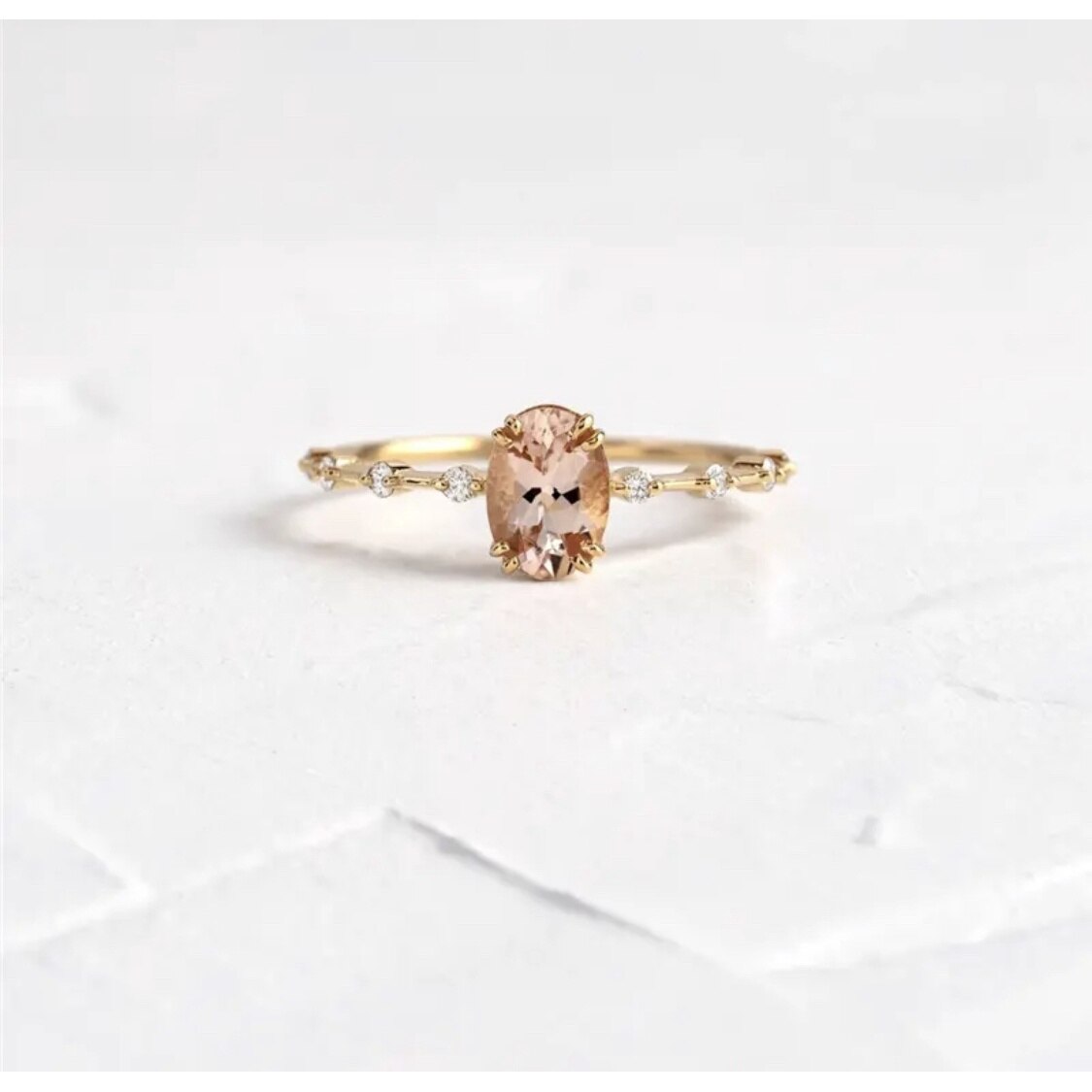 Inel din argint aurit 925 cu piatra din ziconiu colorata