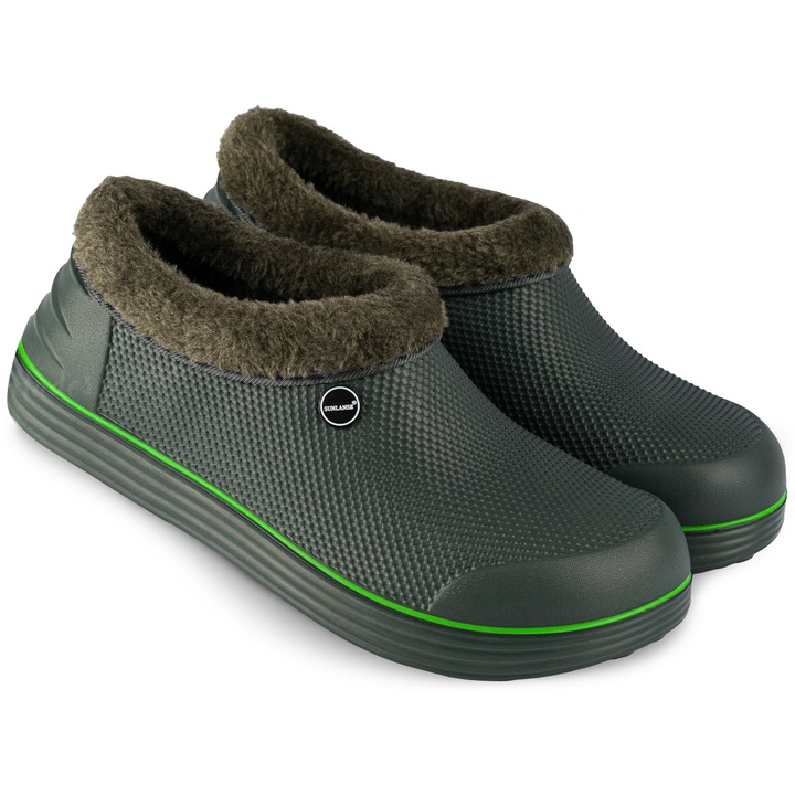 Cizme De Iarna Pentru Femei, Izolate, Scurt, Iarna, Saboti Usoare, 1235, Verde