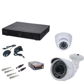 Kit supraveghere video Aku 2 camere interior/exterior 2K + DVR 4 canale H264 rezolutie AHD 4.0 Megapixel Kit supraveghere video Aku 2 camere interior/exterior 2K + DVR 4 canale H264 rezolutie AHD 4.0 Megapixel