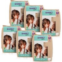 Scutece Eco Bambo Nature, marimea 5, 12-18 kg, 6 pachete x 22, 132 buc