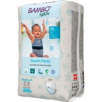 Scutece chilotel de inot Bambo Nature, Medium, 12+ kg, 12 buc