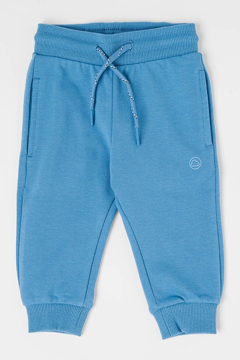 Mayoral, Pantaloni de trening din amestec de bumbac cu snur, Albastru prafuit